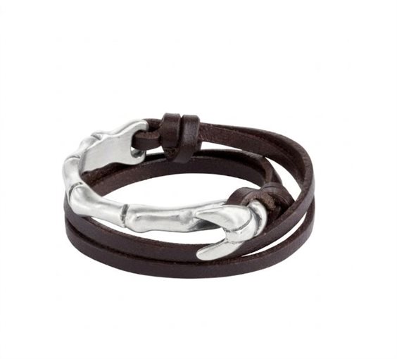 Bracciale Unode50 in Pelle PUL1552MARMTL0M - PUL1552MARMTL0M